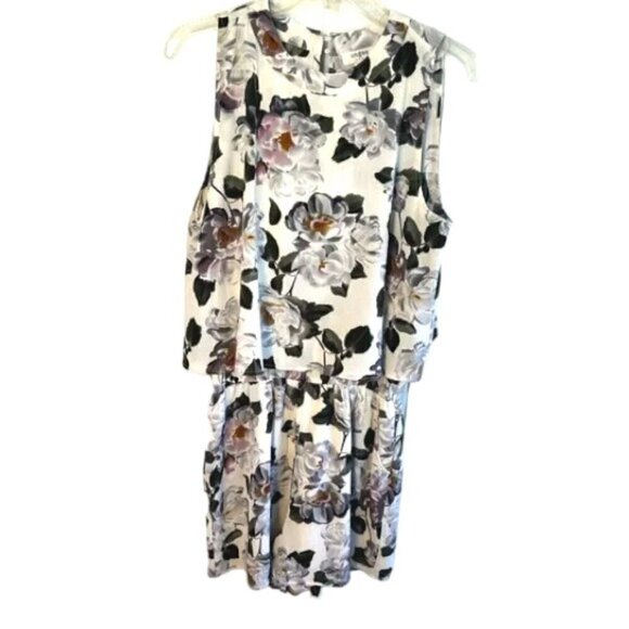 Umgee White Floral Women’s Romper Size Medium - Picture 1 of 9